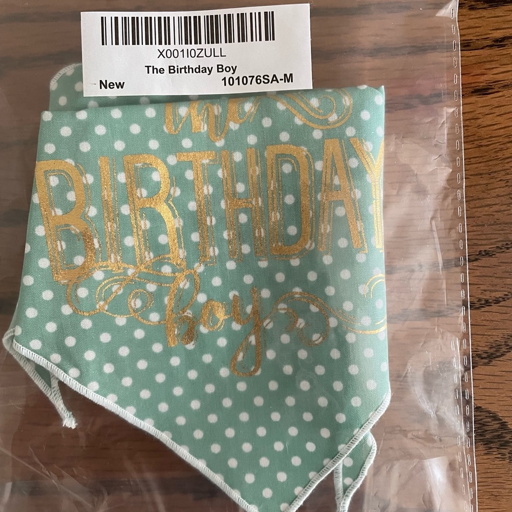🎉Host Pick🎉 The Birthday Boy Neck Bandana by Tail Trends for your sweet dog - Picture 3 of 3